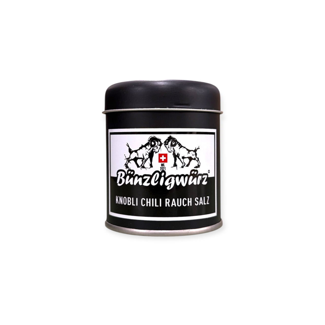 Knobli Chili Rauch Salz - Das Rauchige Knoblauch Allround Salz mit dem kleinen Kick von Chili