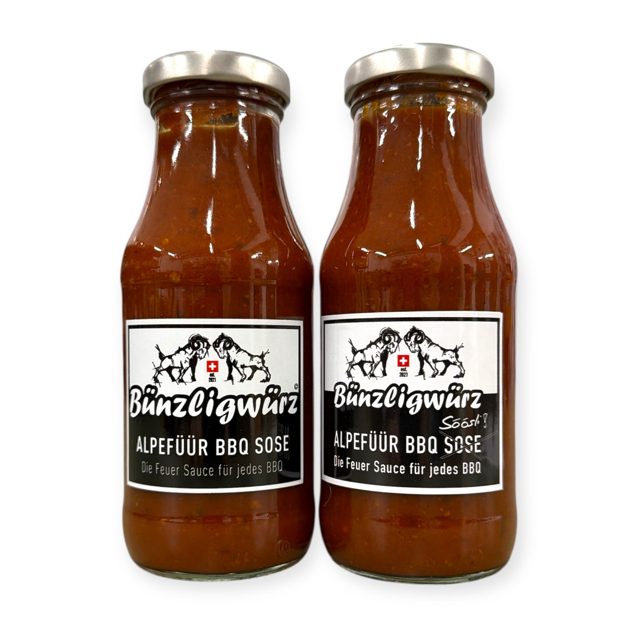 Alpefüür BBQ Soose - Die Klassische diskret, rauchige BBQ Sauce