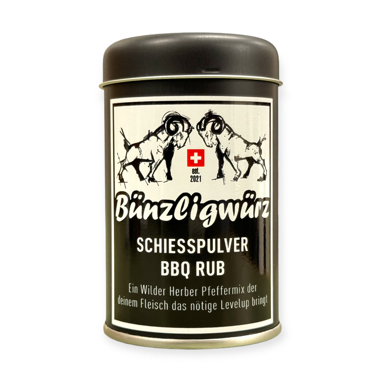 Schiesspulver BBQ Rub - Hier Schiessen vier Pfeffersorten und ein Kick Chili auf dein Grillgut