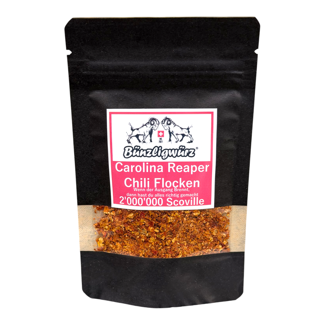 Carolina Reaper Chili Flocken